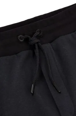 BOSS x Khaby Relaxed-fit cotton-blend tracksuit bottoms with gradient monograms