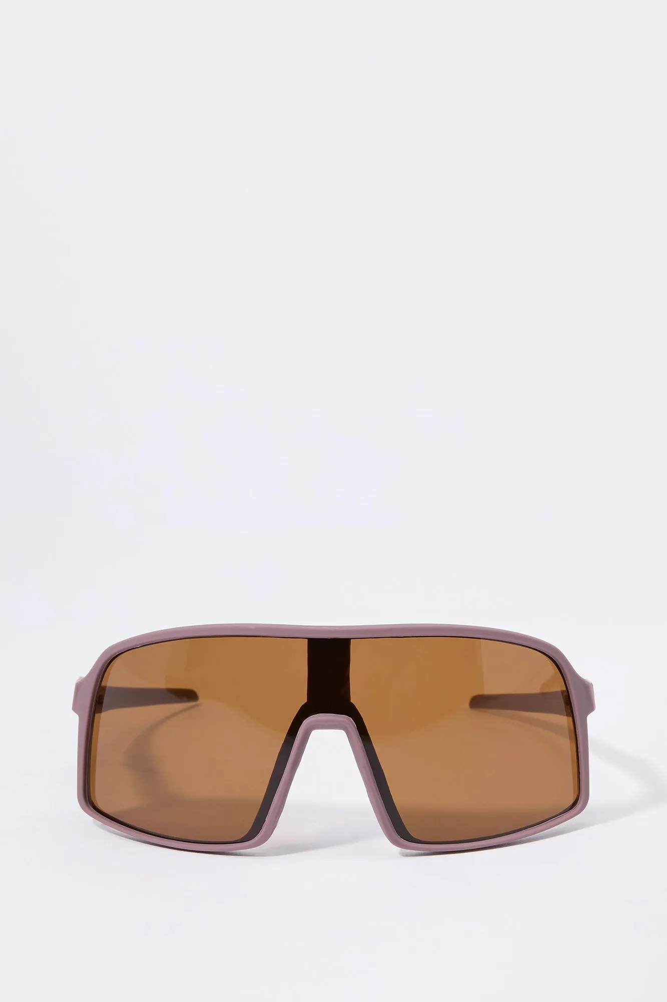 Brown Shield Sunglasses