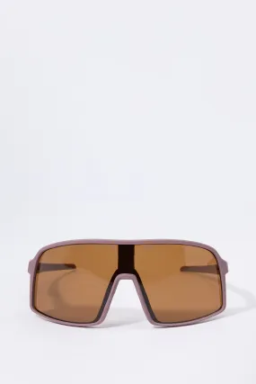 Brown Shield Sunglasses