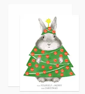 Bunny In Tree Costume Boxed Cards - Set of 6