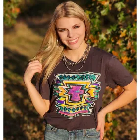 Callie's Neon Aztec Tee