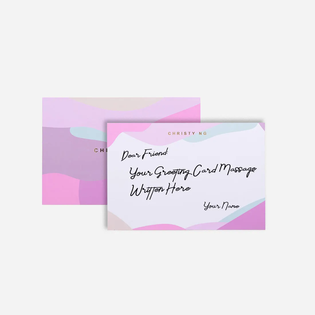 Candy Abstract Premium Greeting Card