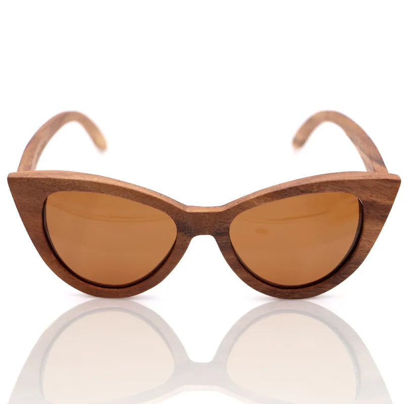 Cat Eyes Koa Sunglasses