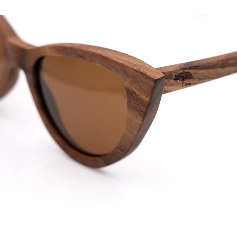 Cat Eyes Koa Sunglasses