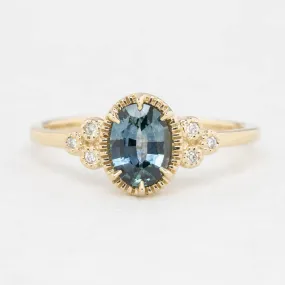 Celine Ring 7x5mm Blue Montana Sapphire Ring (One of a kind)