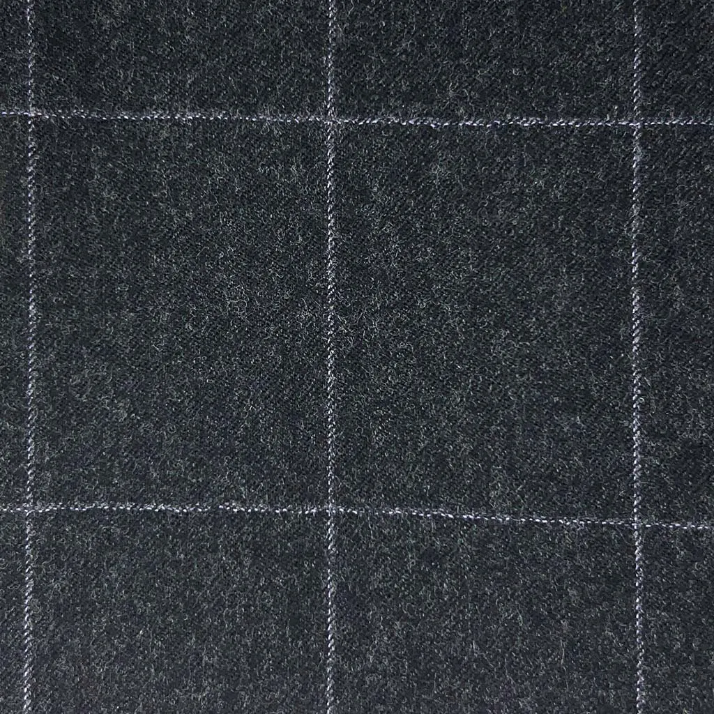 Charcoal Grey Windowpane