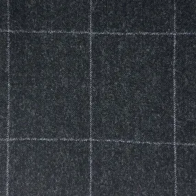 Charcoal Grey Windowpane