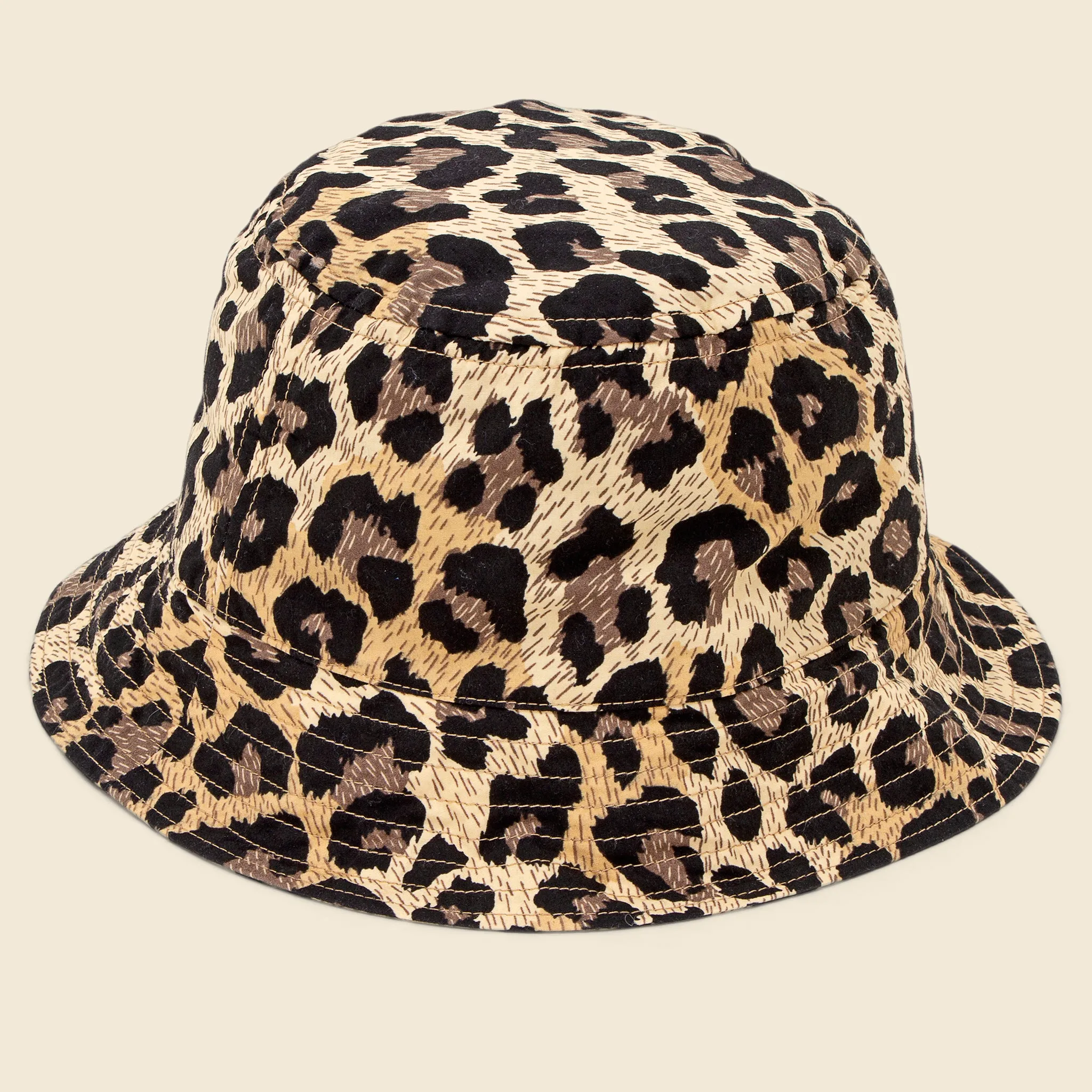 Chino Leopard Bucket Hat - Brown