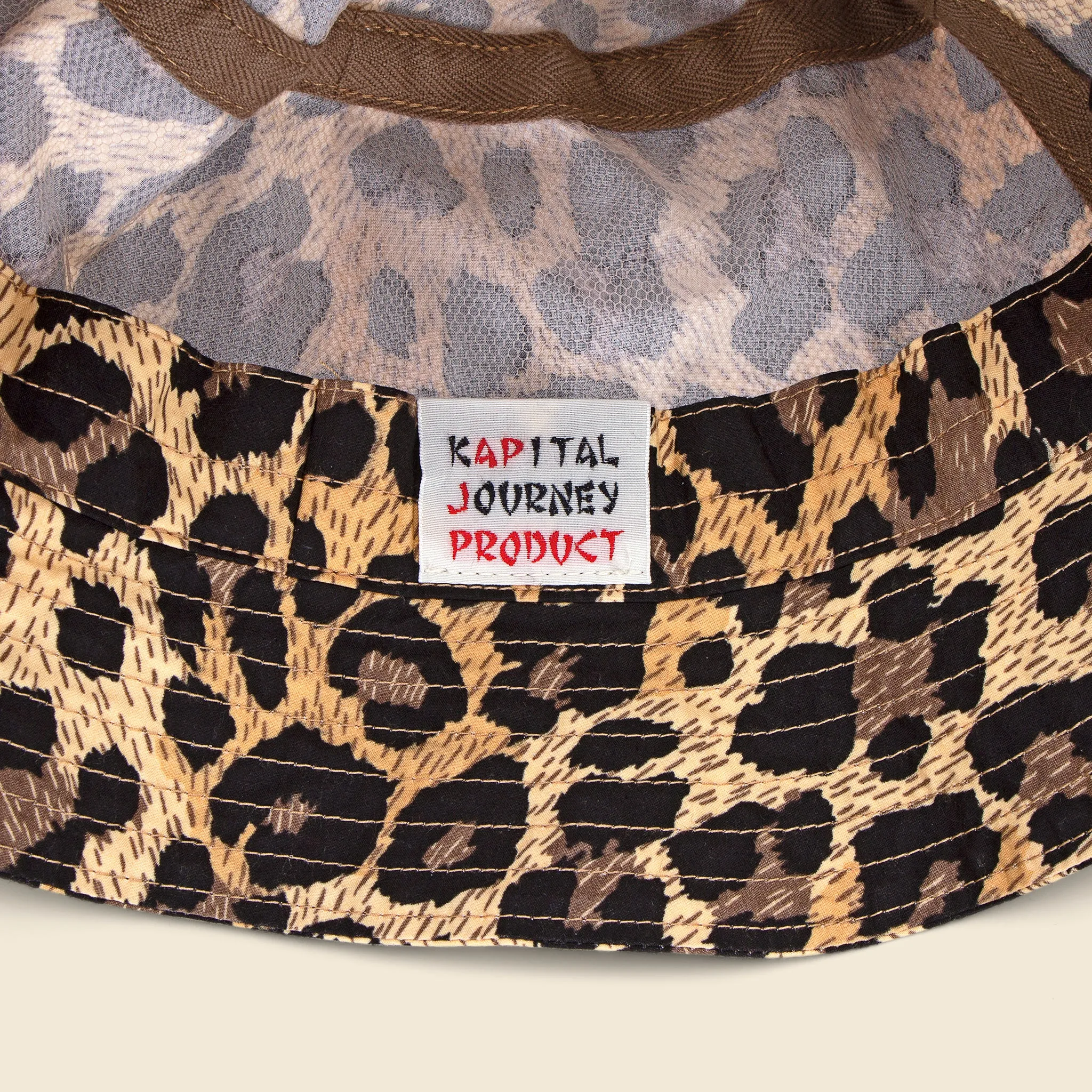 Chino Leopard Bucket Hat - Brown