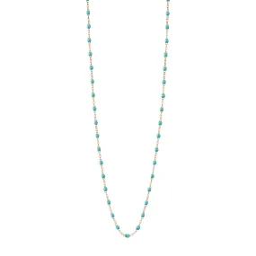 Classic Gigi Turquoise Green sautoir, Rose Gold, 23.6