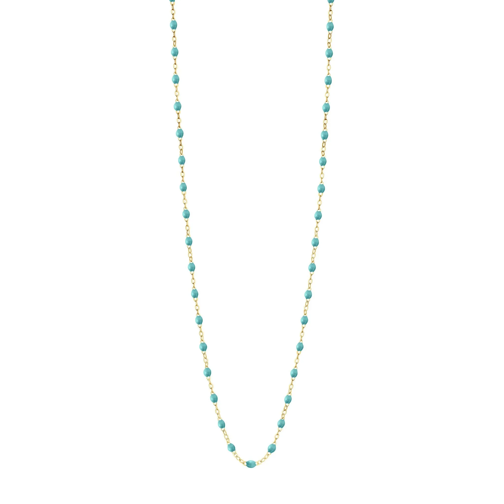 Classic Gigi Turquoise Green sautoir, Yellow Gold, 23.6