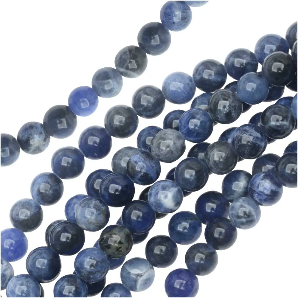 Dakota Stones Gemstone Beads, Blue Sodalite, Round 6mm (8 Inch Strand)