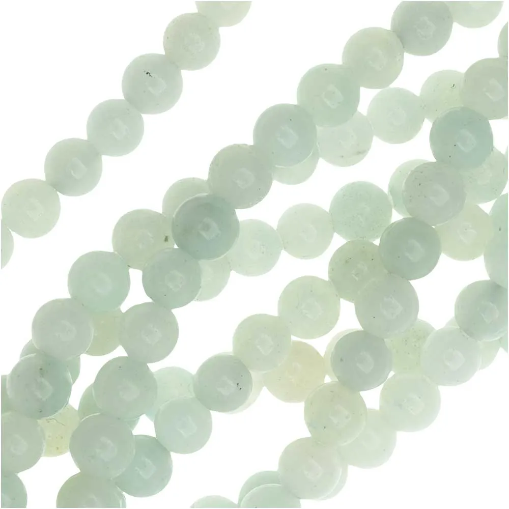 Dakota Stones Gemstone Beads, Green Amazonite, Round 4mm (8 Inch Strand)