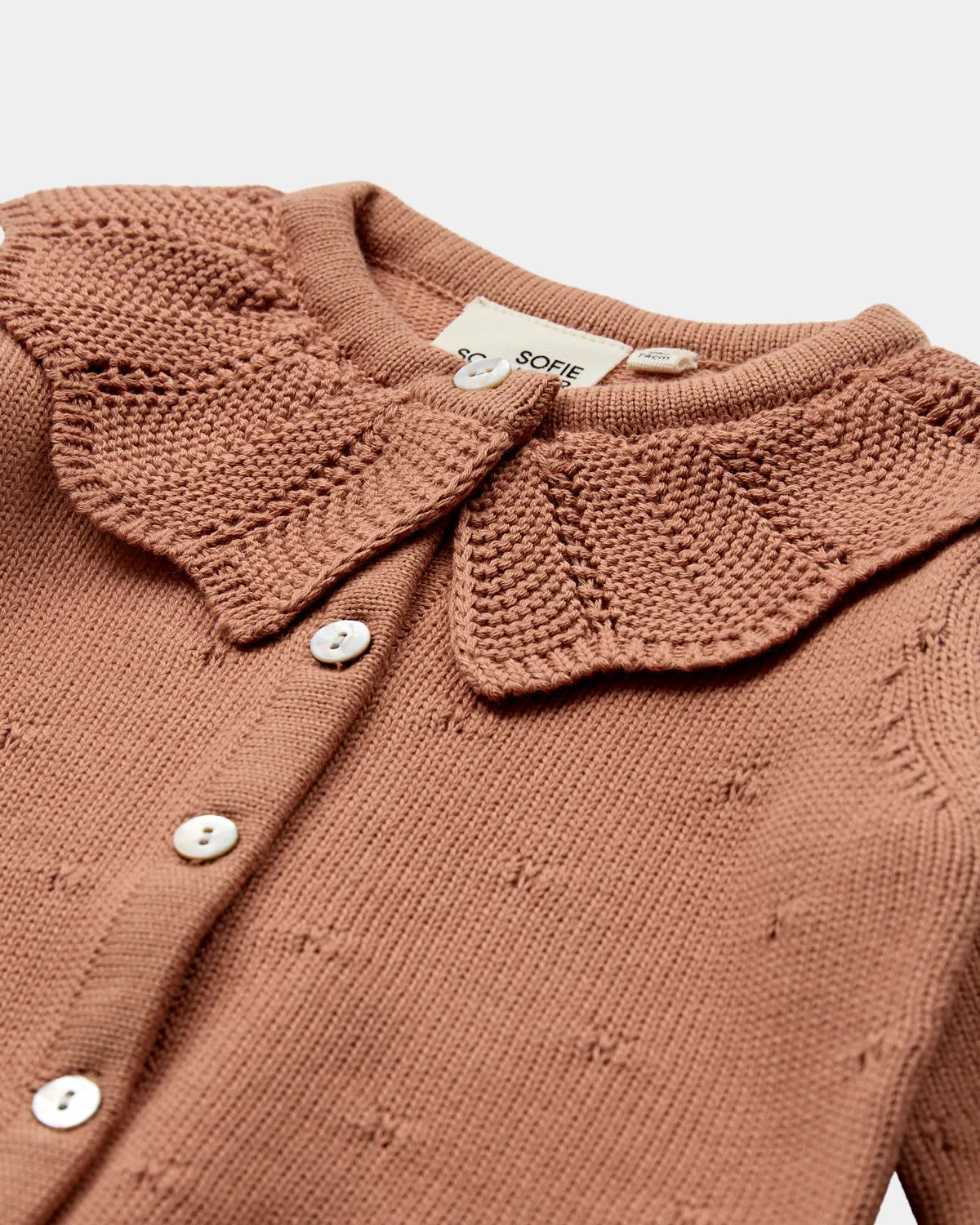 DAYASB CARDIGAN - Rosy brown