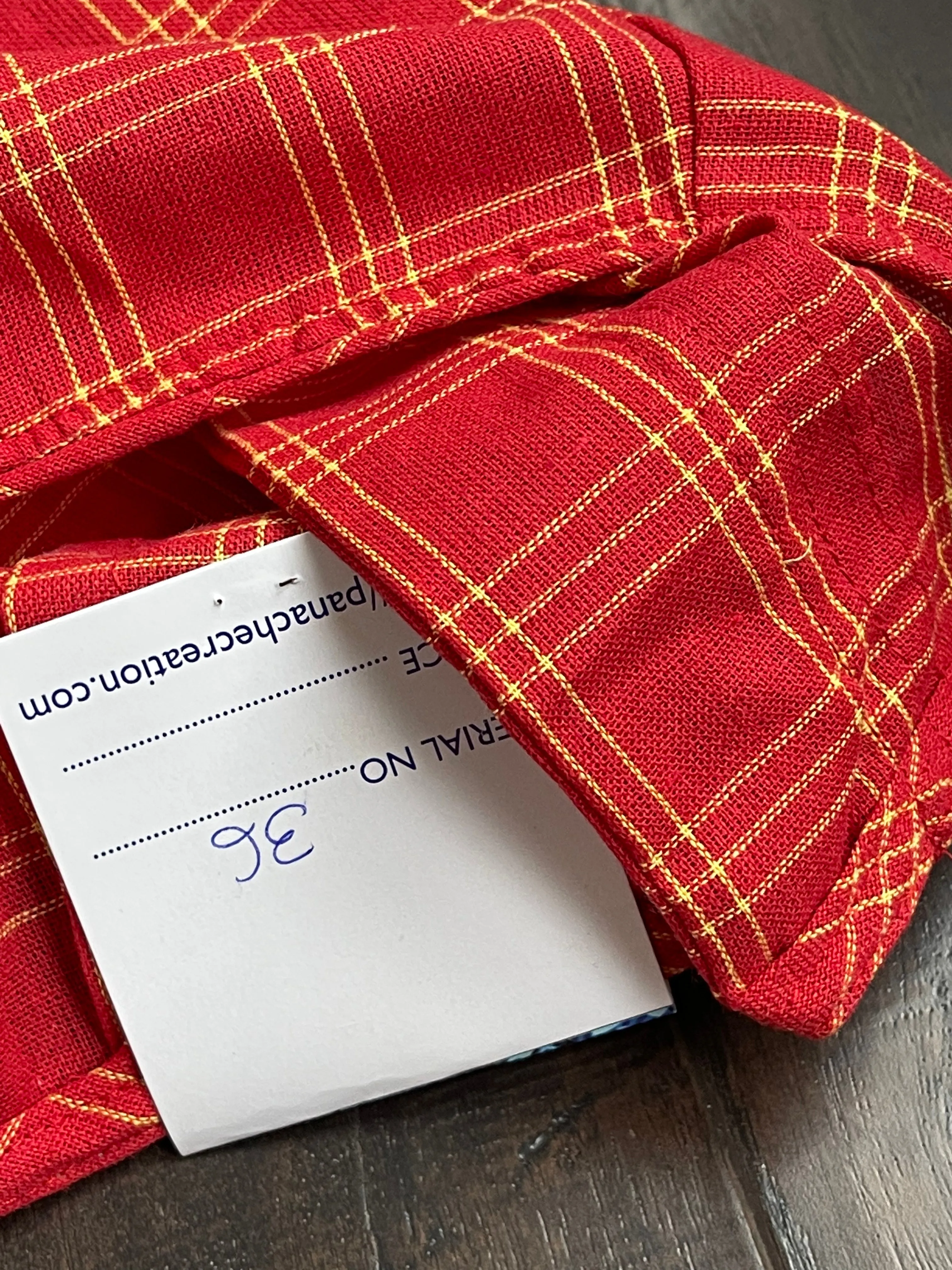 Designer Blouse - Red Checkered