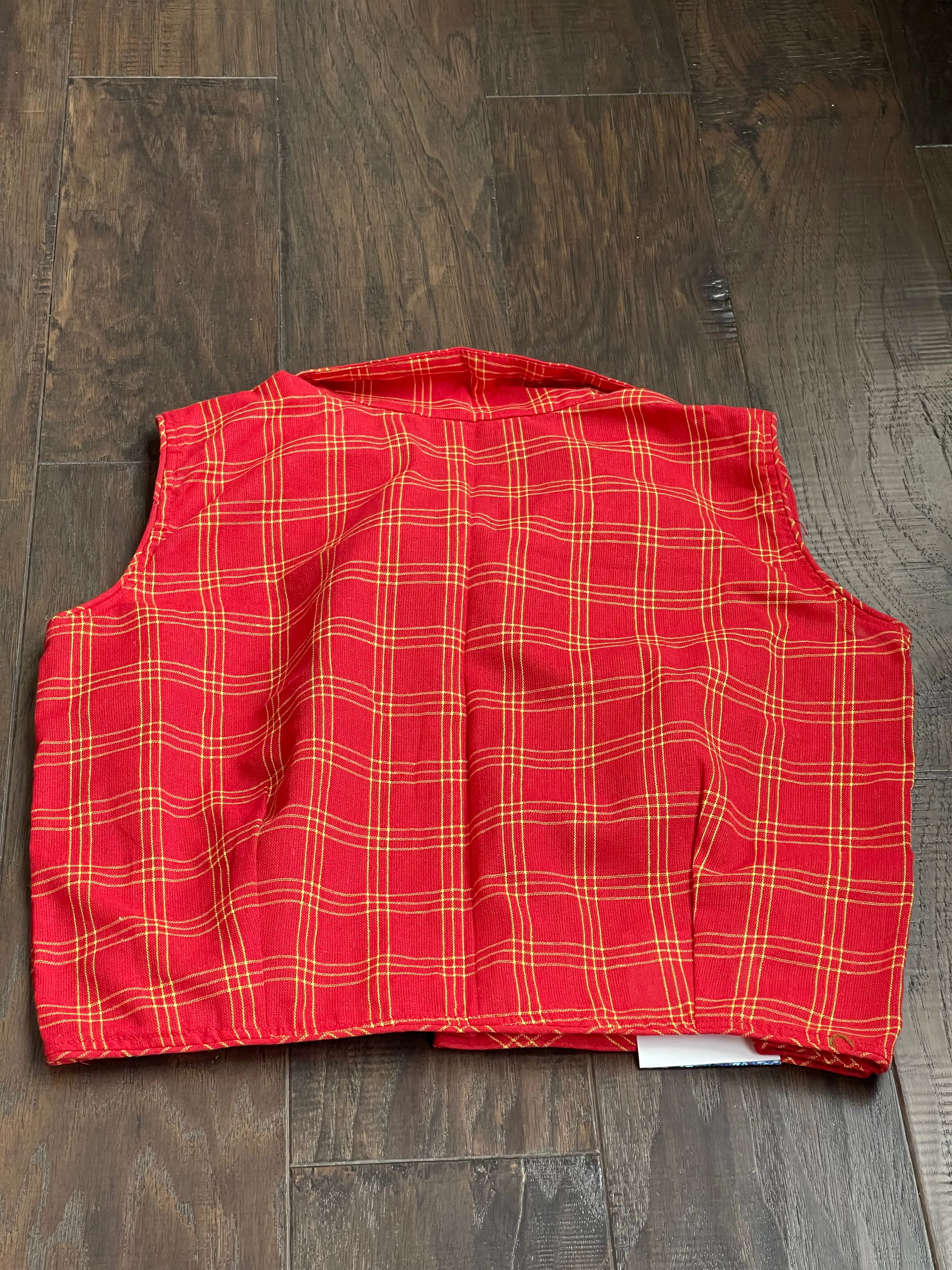 Designer Blouse - Red Checkered