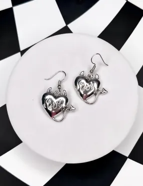 DEVIL HEART EARRINGS