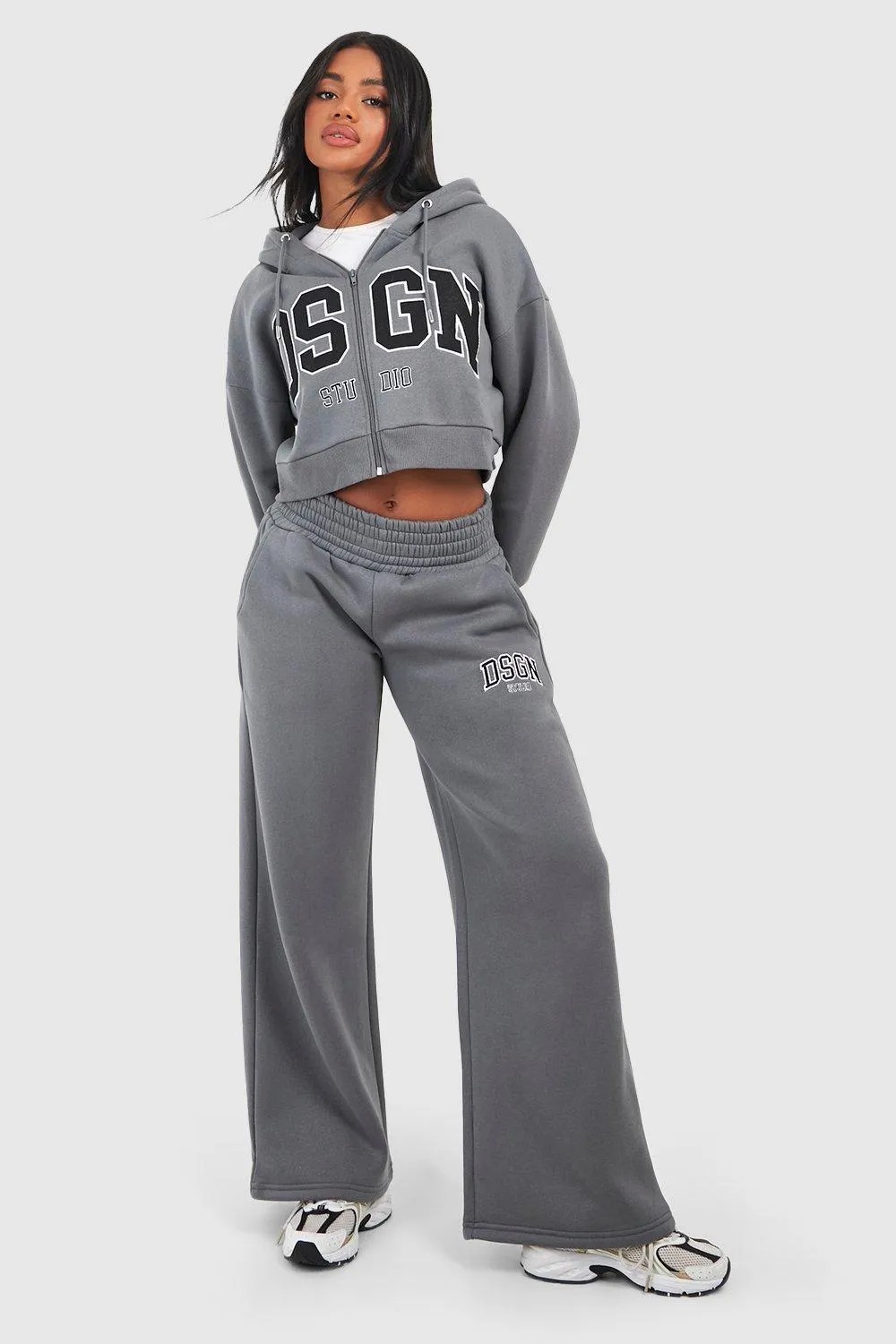 Dsgn Studio Applique Zip Through Hooded Tracksuit