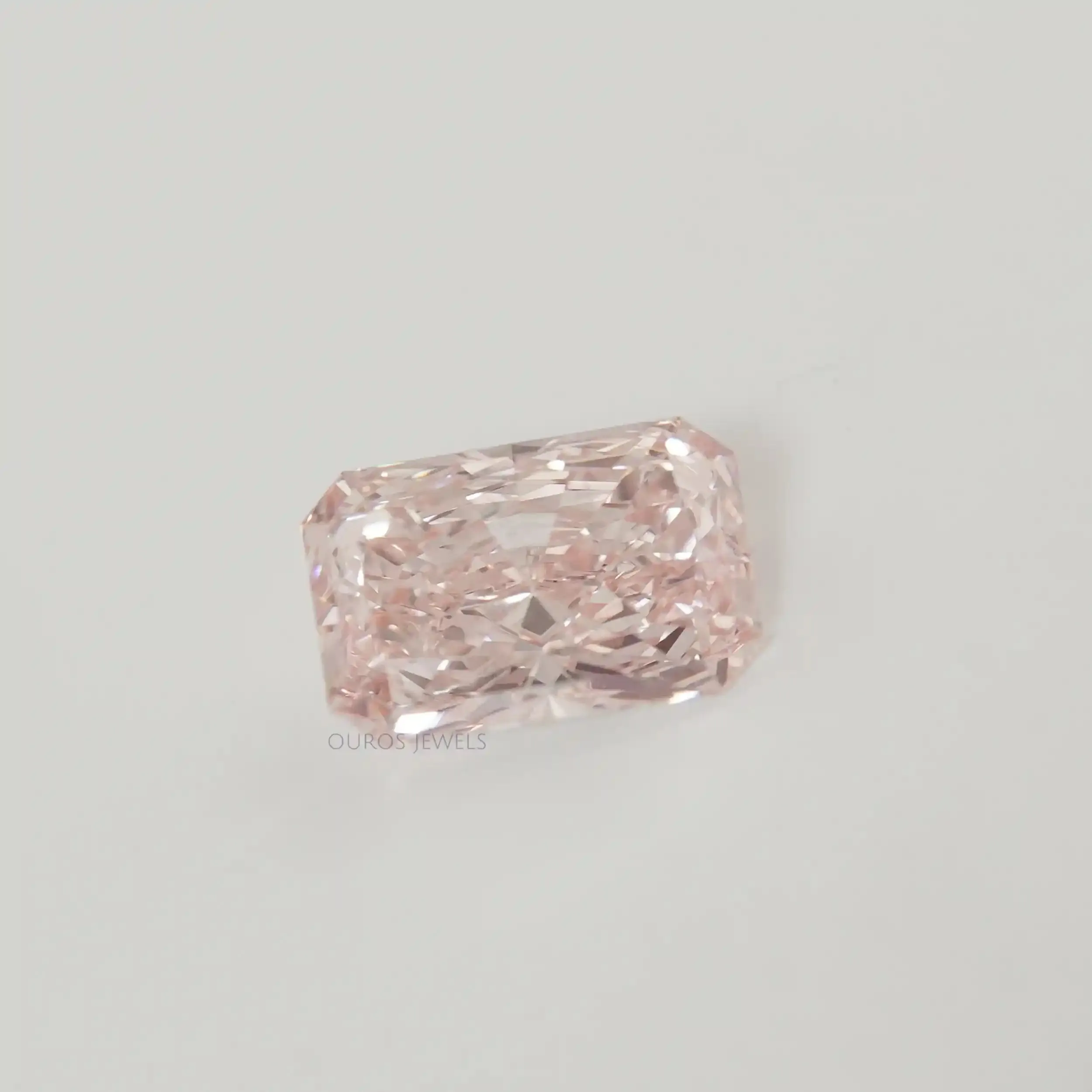 Fancy Vivid Pink Radiant Shape Lab Grown Diamond