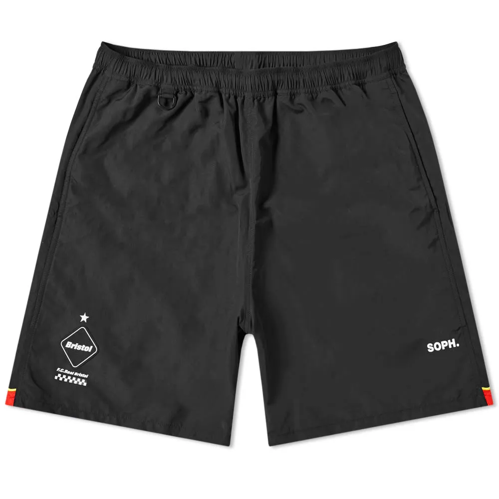 F.C. Real Bristol Fire Flame ShortsBlack & Red