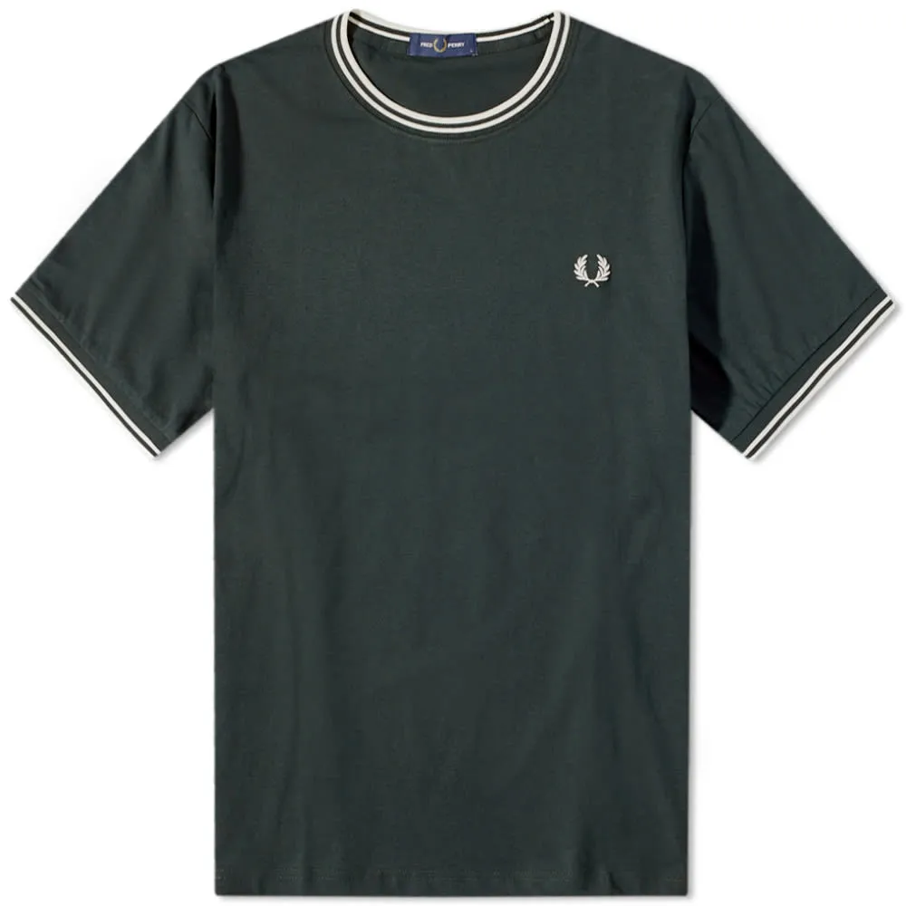 Fred Perry Authentic Twin Tipped T-ShirtNight Green