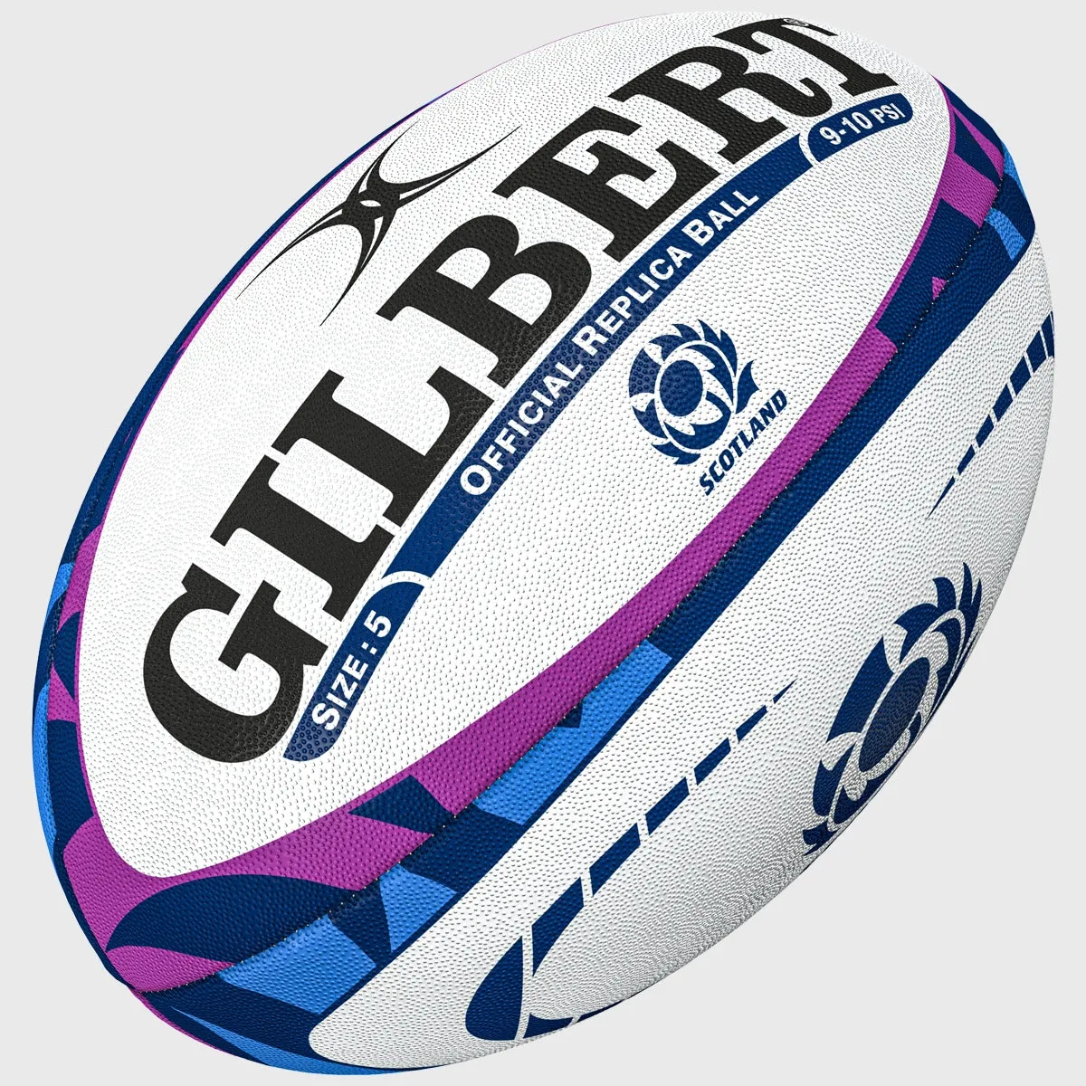 Gilbert Scotland Replica Rugby Ball Navy/Purple