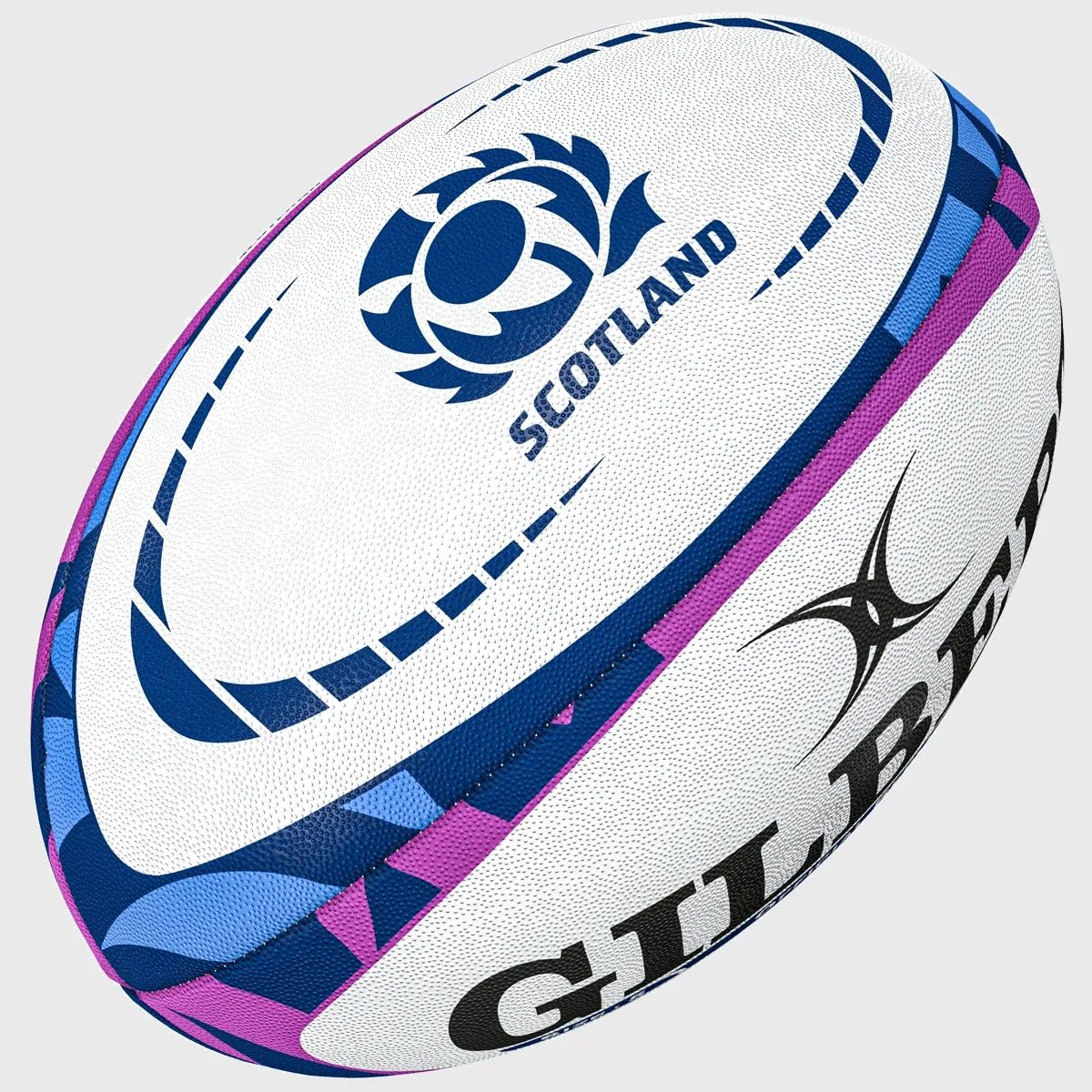 Gilbert Scotland Replica Rugby Ball Navy/Purple