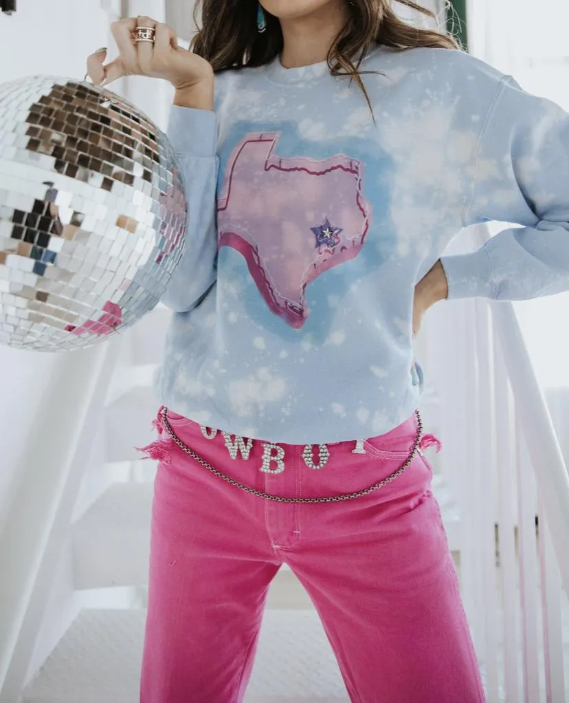 GINA Pink Texas Sweatshirt