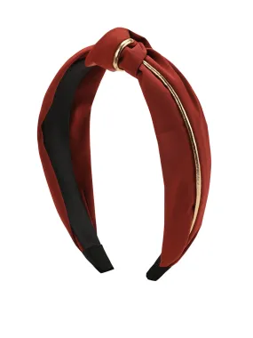 Golden Striped Red Hairband