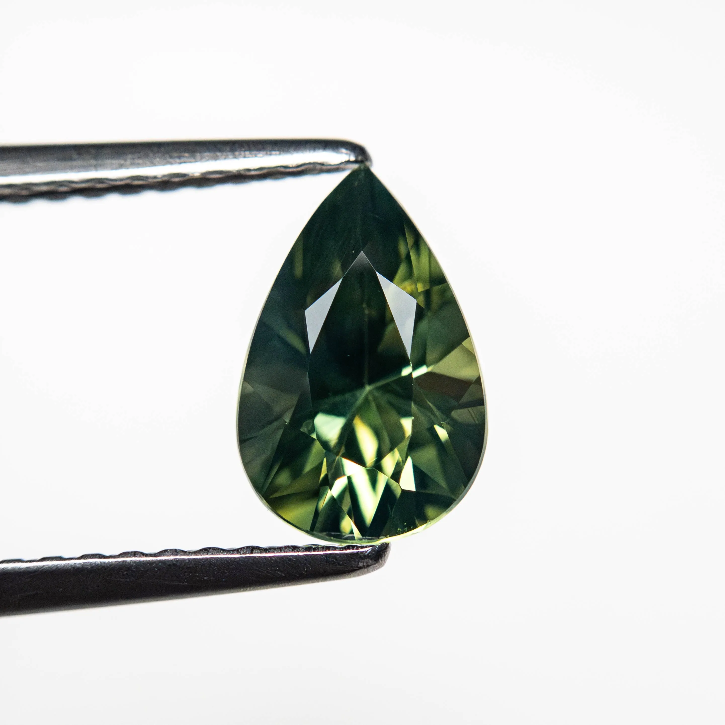 Green Brilliant Sapphire - 1.23ct Pear