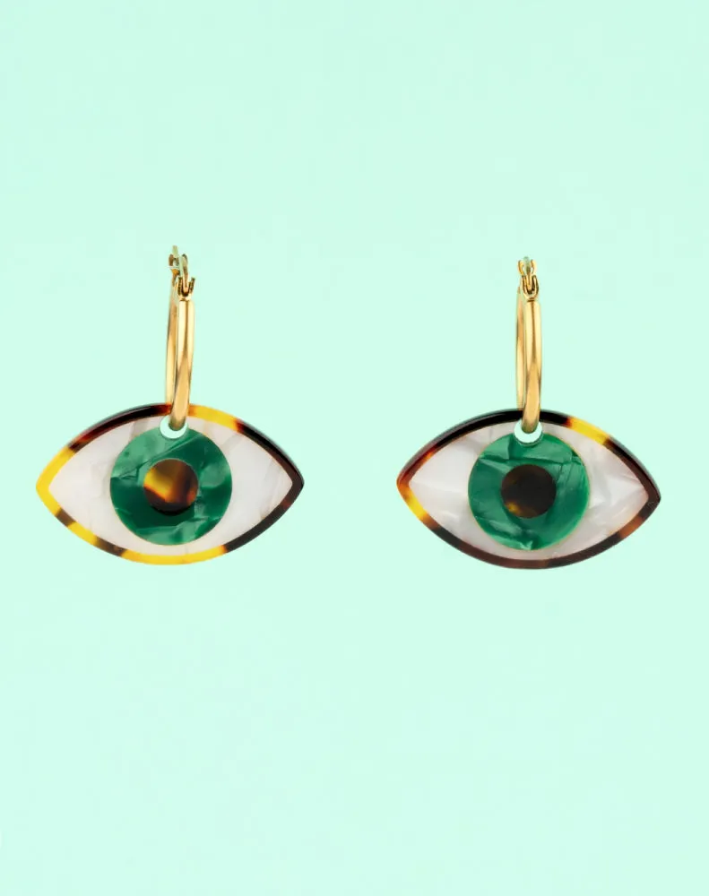 GREEN EYES EARRINGS