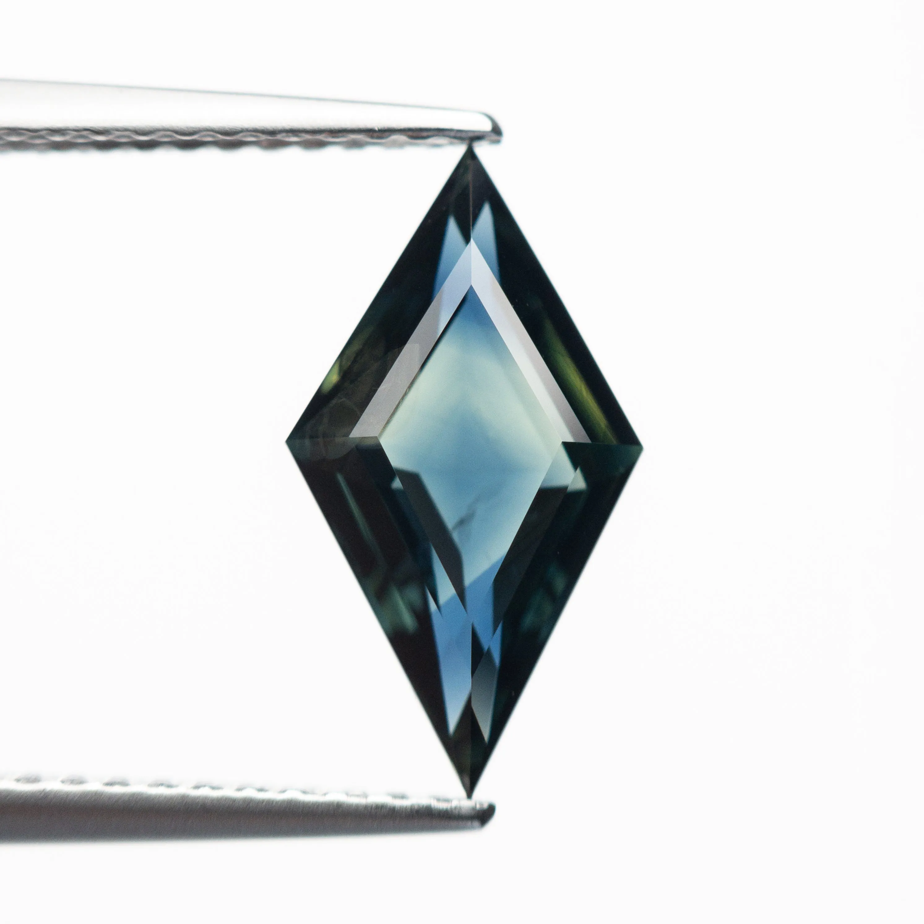 Green/Teal Step Cut Sapphire - 2.01ct Lozenge