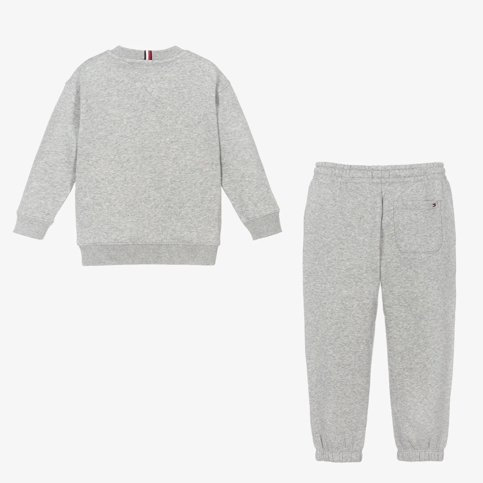Grey Marl Cotton Jersey Flag Tracksuit