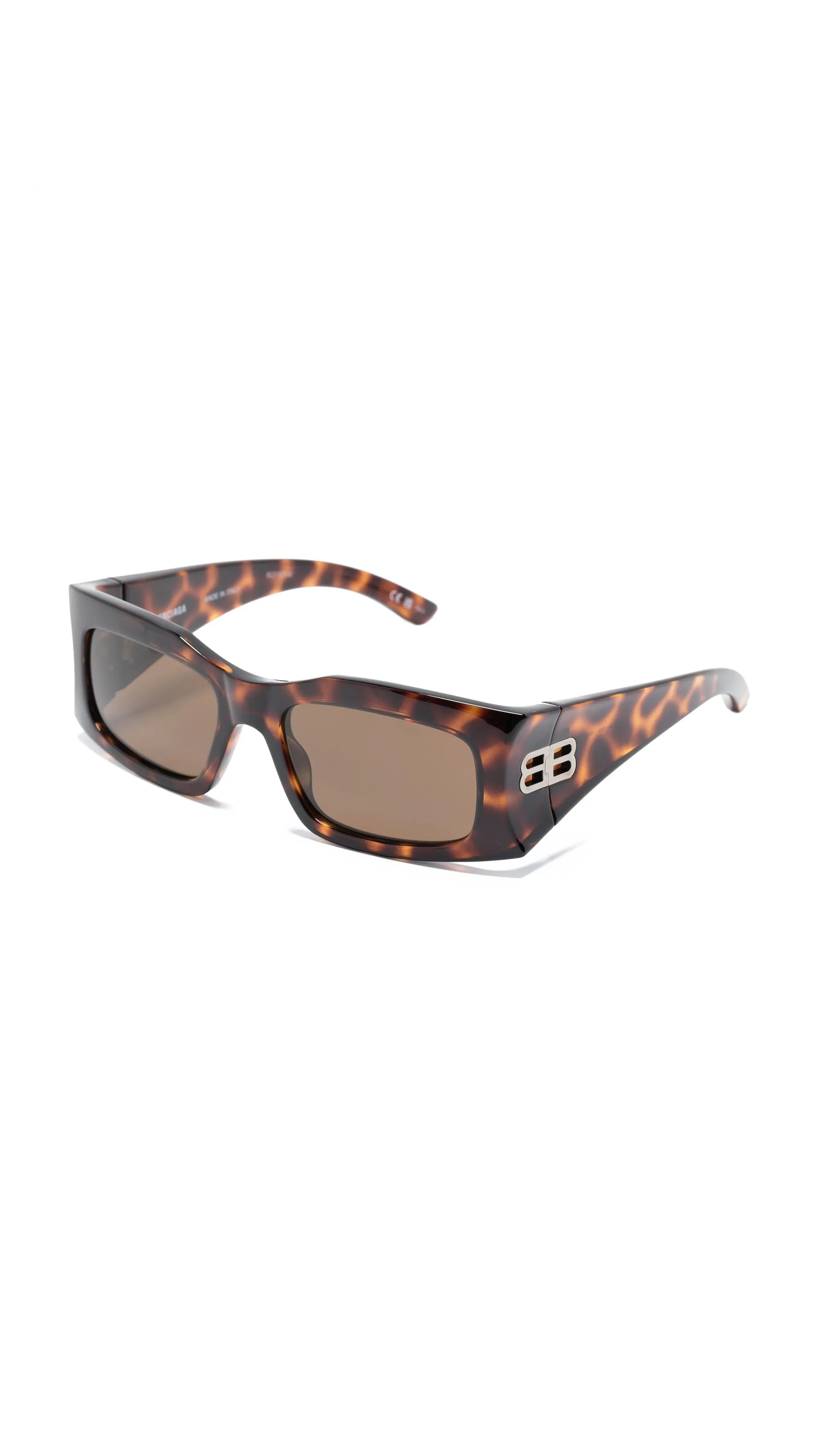 Hourglass Rectangle Sunglasses - Tortoiseshell