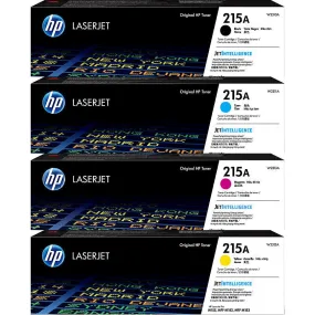 HP 215A Toner Ink Cartridge Black Cyan Magenta Yellow Colours Set Genuine Original