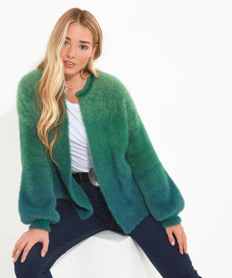 Ibiza Fluffy Knit Cardigan