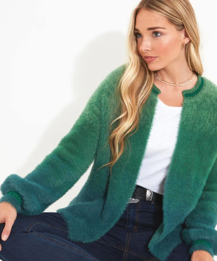 Ibiza Fluffy Knit Cardigan