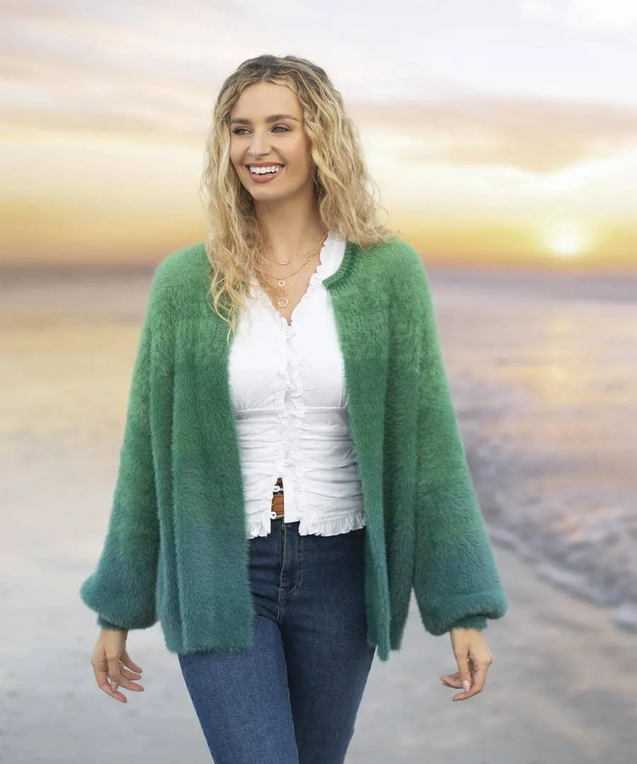 Ibiza Fluffy Knit Cardigan