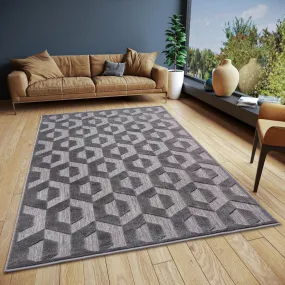 Iconic Grey/Black Rug