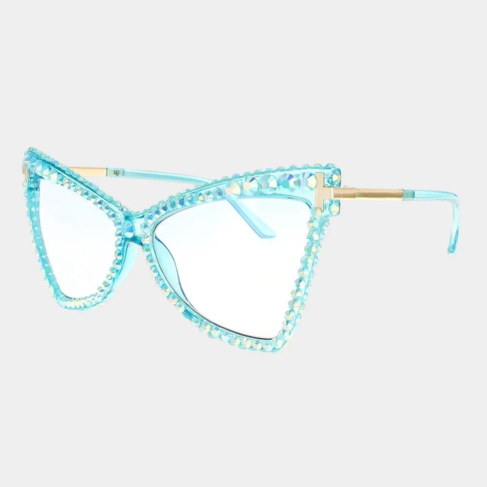 iLLASPARKZ Studded Cat Eye Sunglasses