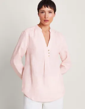 India Linen Shirt Pink