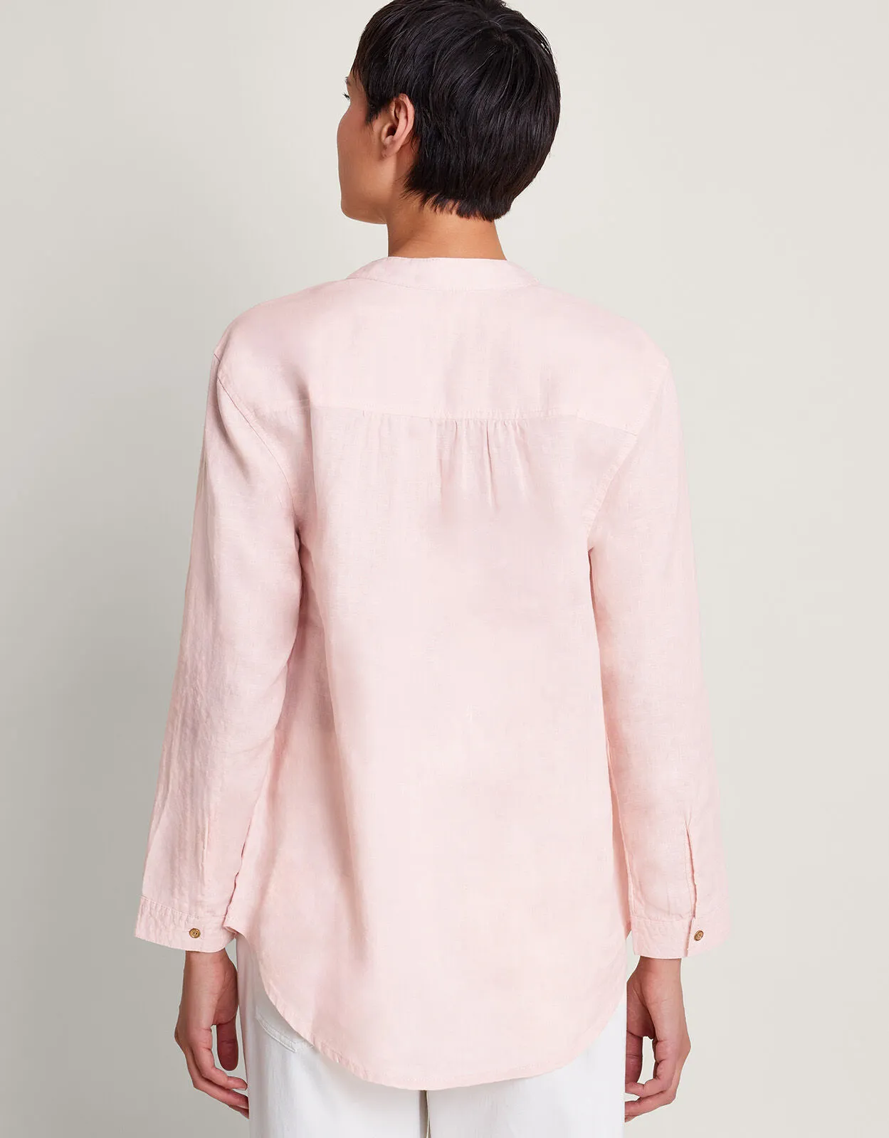 India Linen Shirt Pink