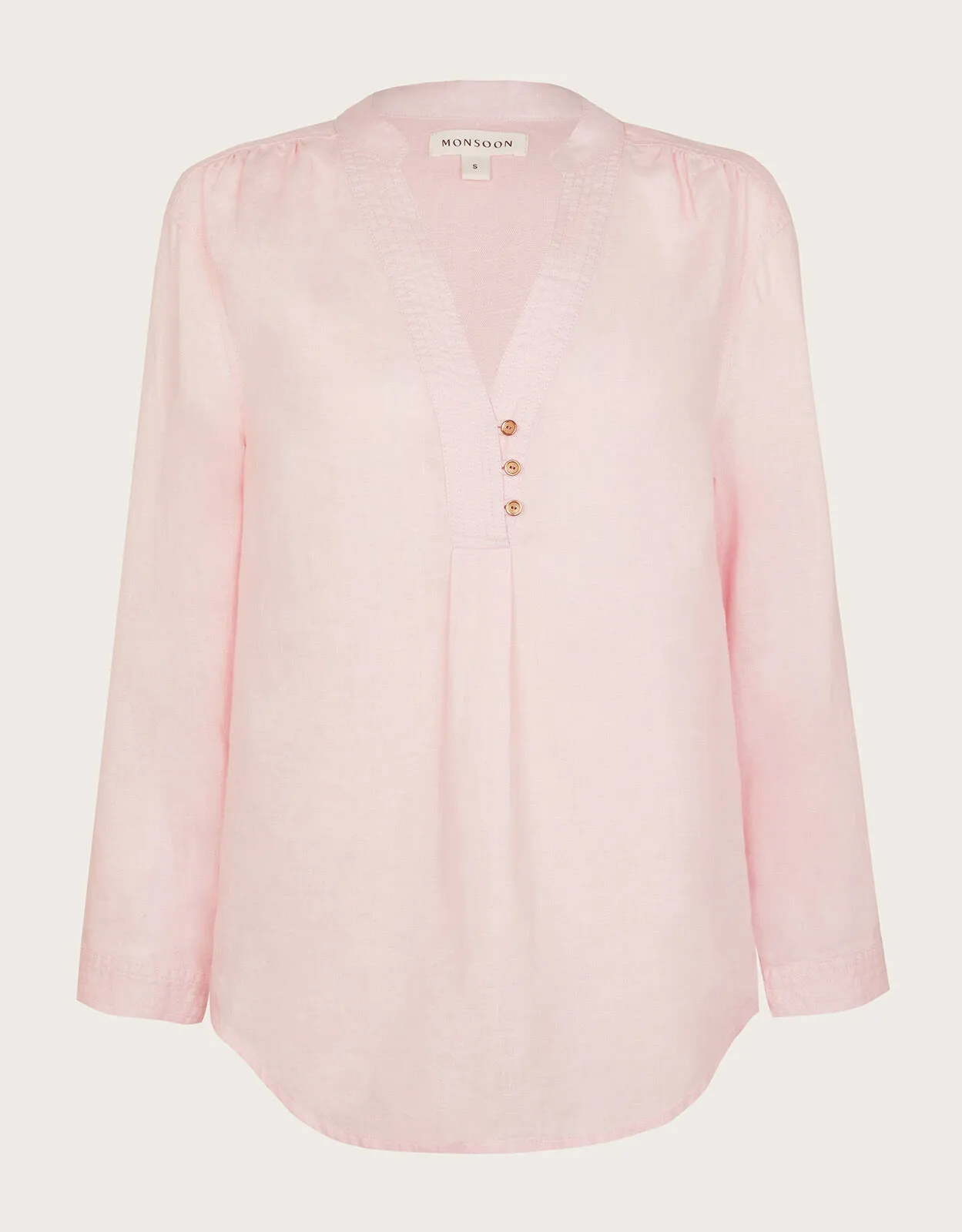 India Linen Shirt Pink