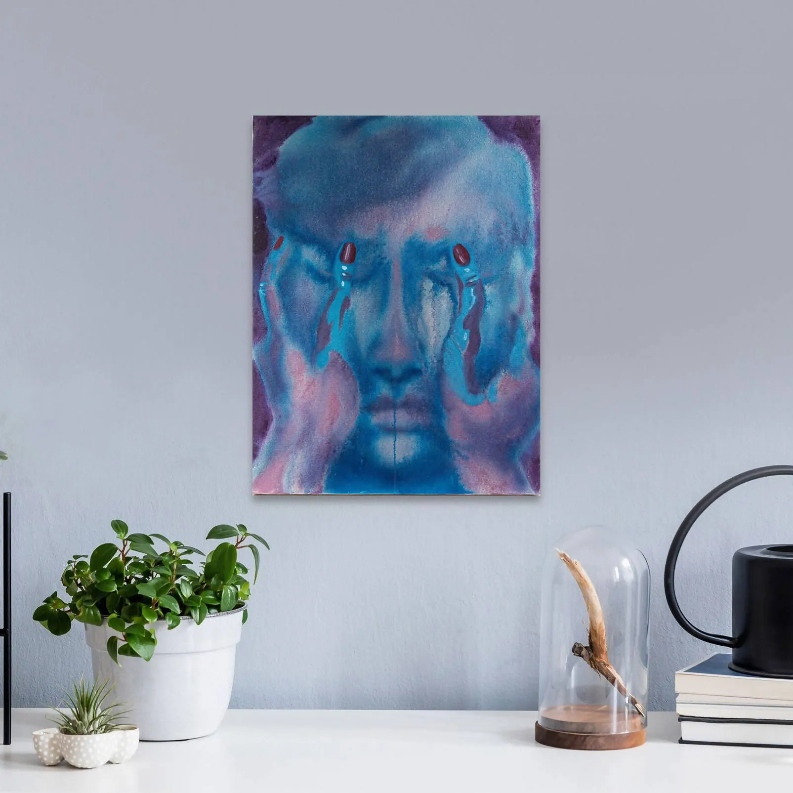 Jamie Angello - Waiting For The Night False Faces Series Wall Art