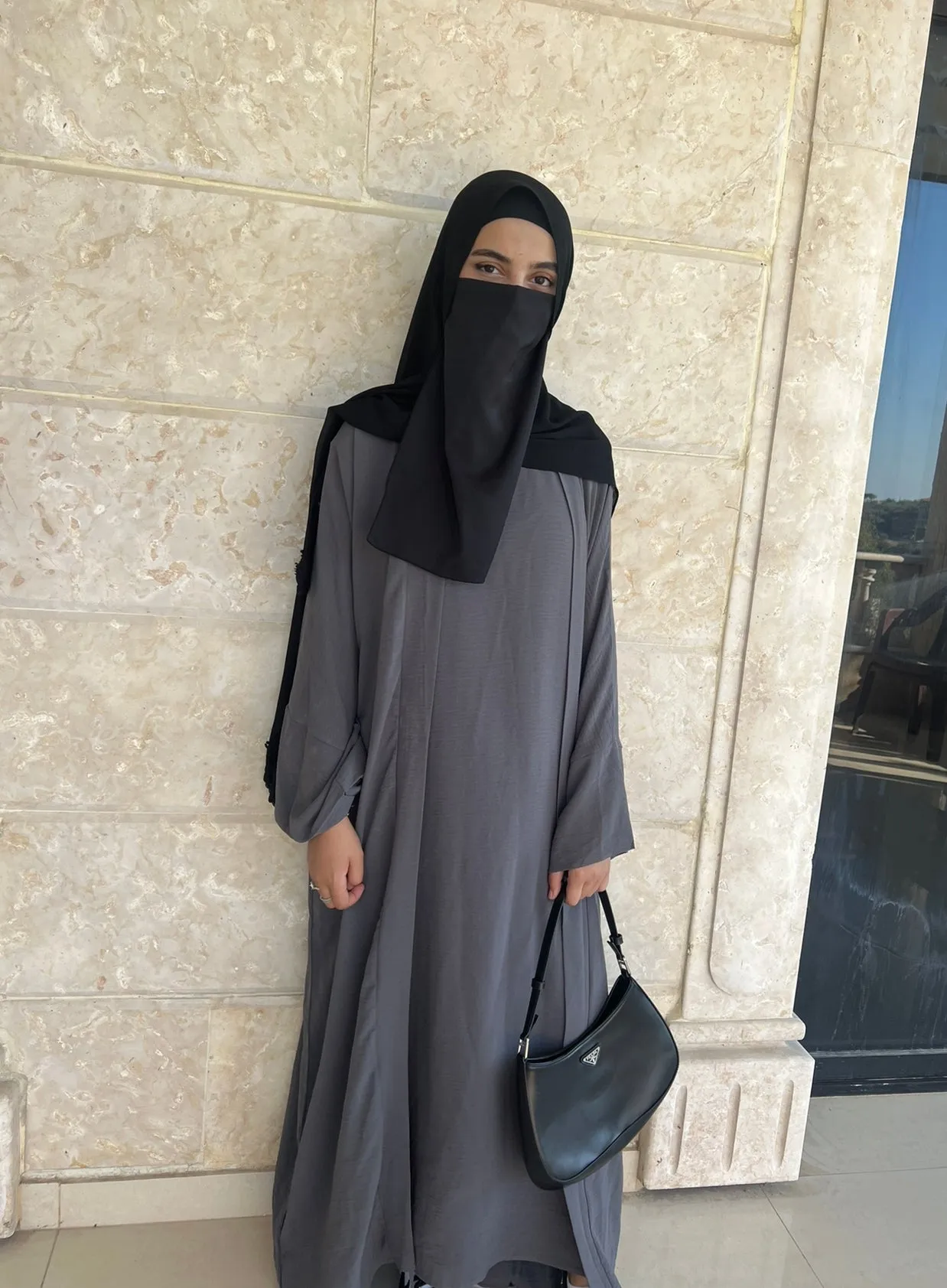 Jamila Grey Abaya Set