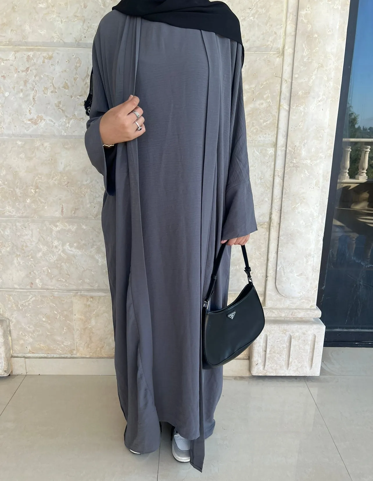 Jamila Grey Abaya Set