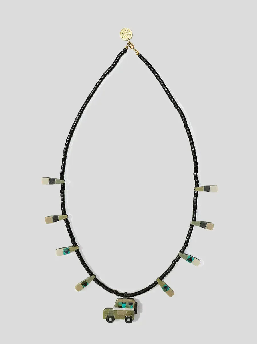Kapital BATTERY AUTOMOBILE TRACK NECKLACE