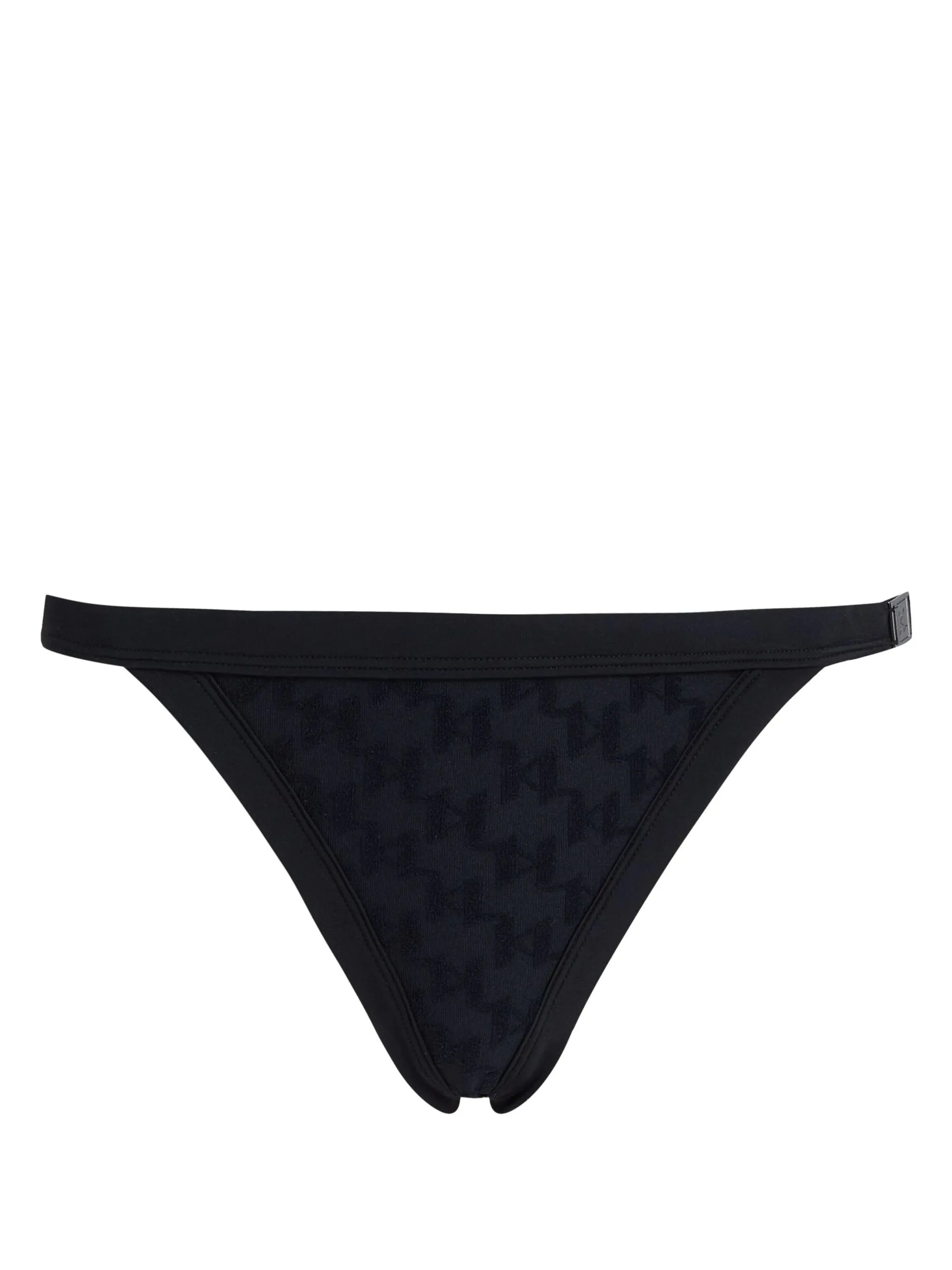 Karl Lagerfeld 231W2214 Monogram Bikini Bottoms Black