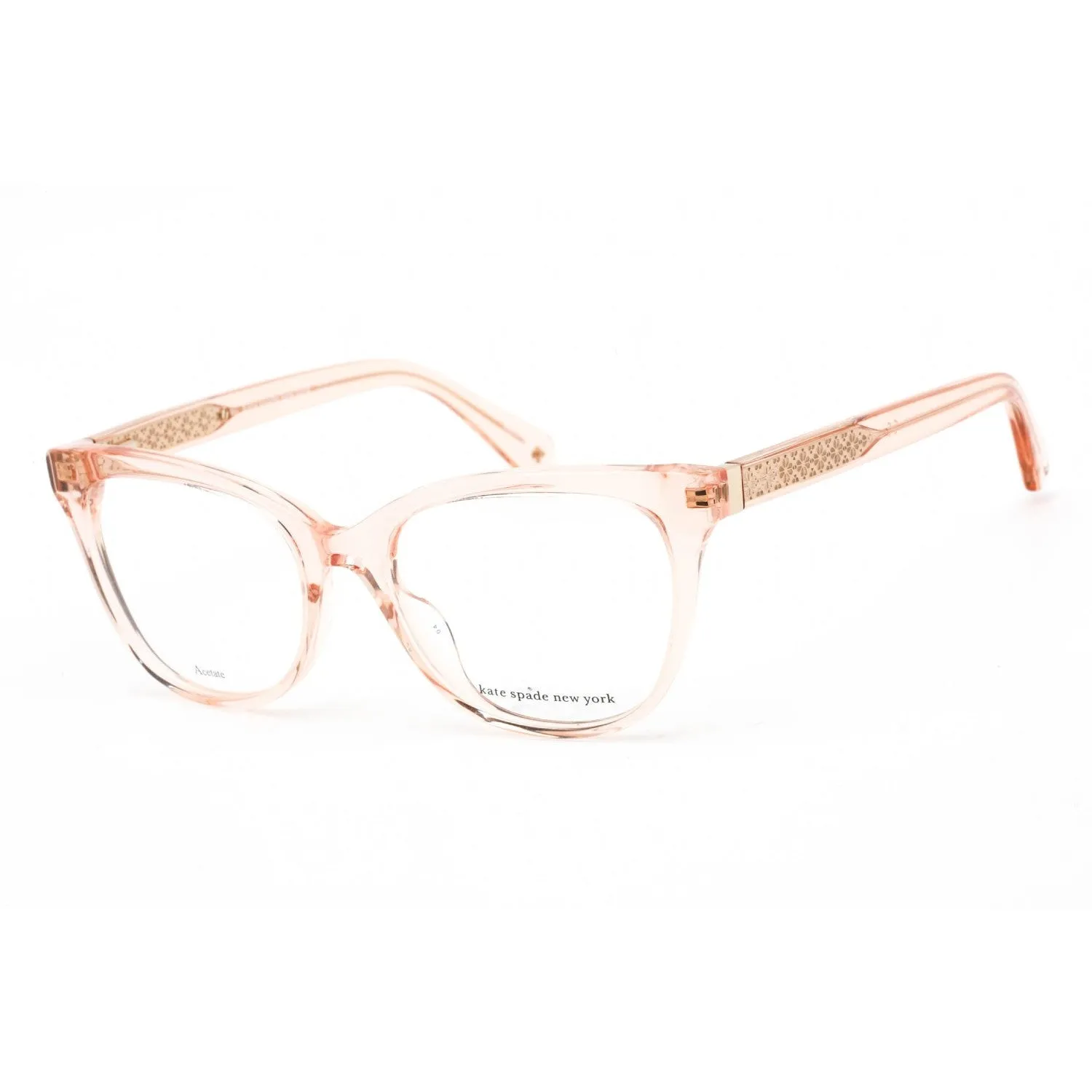 Kate Spade NEVAEH Eyeglasses Clear Peach Brown / Clear demo lens