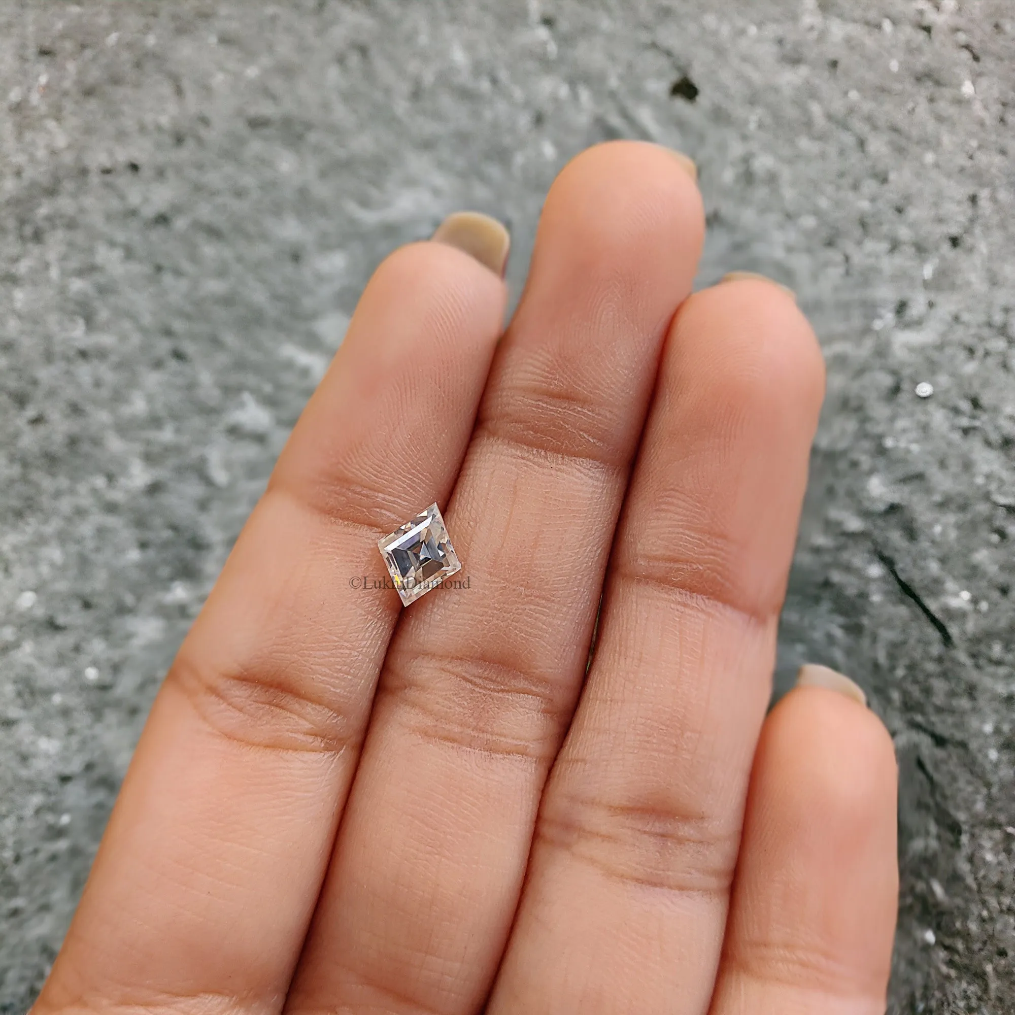 Kite Brilliant Cut Loose White Moissanite Stone 7,8,10,12,14 MM Vintage Antique Handcrafted Eye Clean Moissanite Engagement Gift